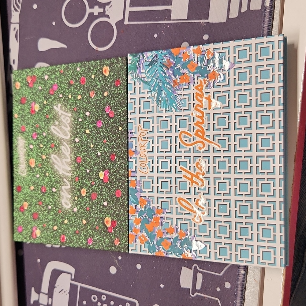 Colourpop On the List and In the Springs Eyeshadow Palettes